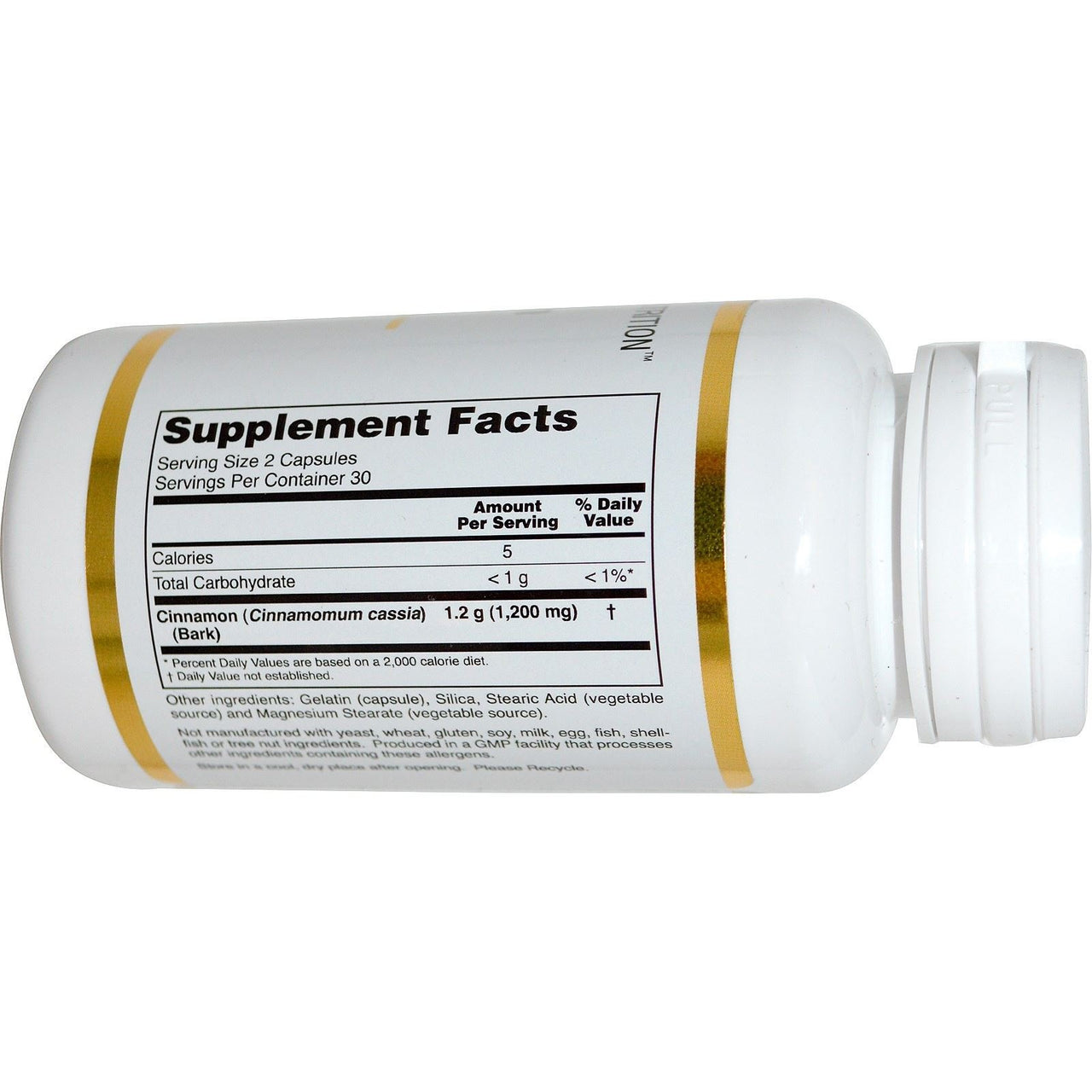 California Gold Nutrition, Cinnamon Bark, 600 mg, 60 Capsules