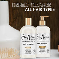 Thumbnail for SheaMoisture Shampoo & Conditioner Set, Daily Hydration with Pure Coconut Oil – New Look, Improved Creamy Lather, Cruelty-Free, 13 Oz Ea