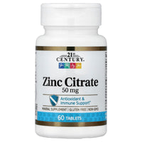 Thumbnail for 21st Century Healthcare Zinc Citrate Tablets 50mg, 60 Count
