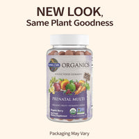 Thumbnail for Garden of Life Organics Prenatal Gummies Multivitamin with Vitamin D3, B6, B12, C & Folate for Healthy Fetal Development - 120 vegan gummy drops