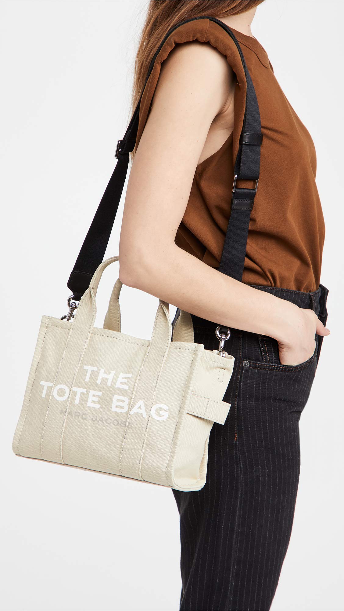 Marc Jacobs Women's The Canvas Small Tote Bag, Beige, Off White, One Size