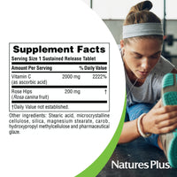 Thumbnail for NaturesPlus Ultra C W/Rose Hips, Sustained Released - 2000 mg, 90 Vegetarian Tablets - Maximum Potency Immune Support, Antioxidant - Free-Radical Defense - Gluten-Free - 90 Servings