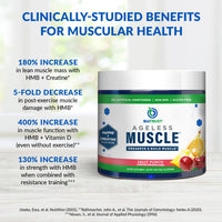 Thumbnail for BioTrust Ageless Muscle Builder - Creatine HMB Powder with Vitamin D3 & Betaine - Build & Preserve Naturally Declining Muscle Mass & Strength - Fruit Punch, 30 Servings