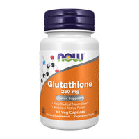 Thumbnail for NOW Foods Supplements, Glutathione 250 mg, Detoxification Support*, Free Radical Neutralizer*, 60 Veg Capsules