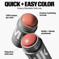 Thumbnail for Milk Makeup Lip + Cheek Stick – Buildable Cream Blush + Lip Color w/Hydrating Mango Butter + Avocado Oil for a Natural Flush – Long-Lasting, Multiuse, Vegan Formula – Werk (Dusty Rose), 0.21 oz