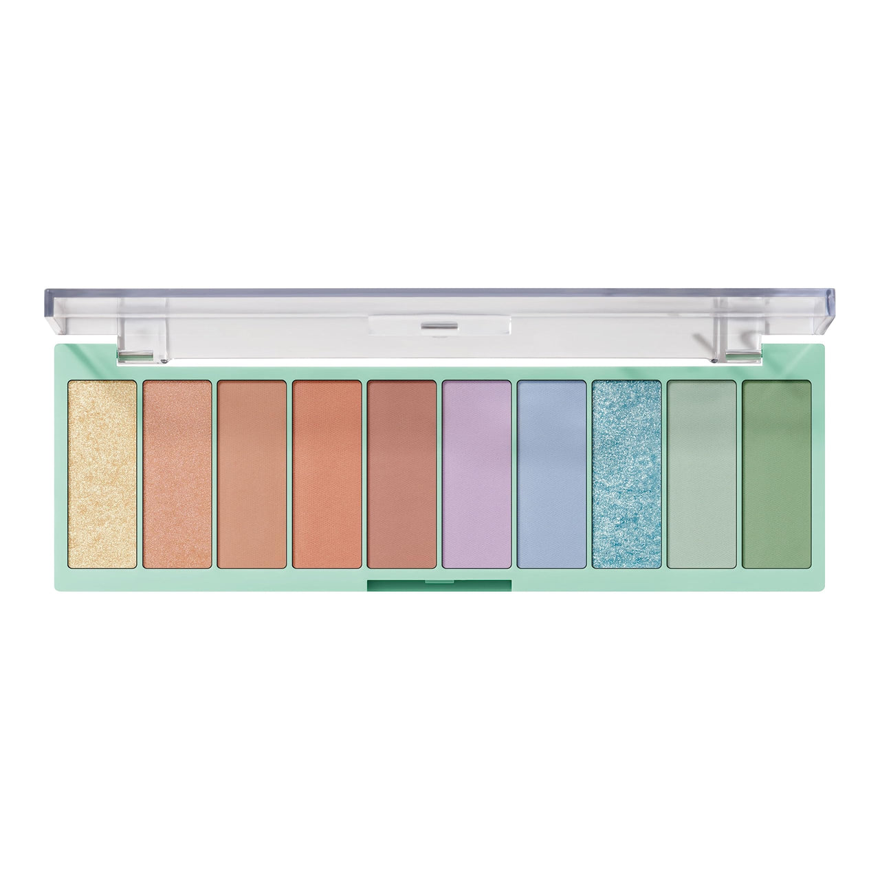 e.l.f. Perfect 10 Eyeshadow Palette, Ten Ultra-Pigmented Bright & Colorful Shades, Blendable Formula, Vegan & Cruelty-Free, So Bright Now