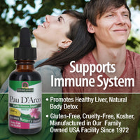 Thumbnail for Nature's Answer Pau D'Arco Inner Bark with Organic Alcohol 1 Fluid Ounce | Promotes Healthy Gut Flora | Natural Immune Support Booster