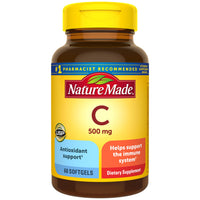 Thumbnail for Nature Made Vitamin C 500 mg, Dietary Vitamin C Supplement for Immune Support, 60 Softgels, 60 Day Supply