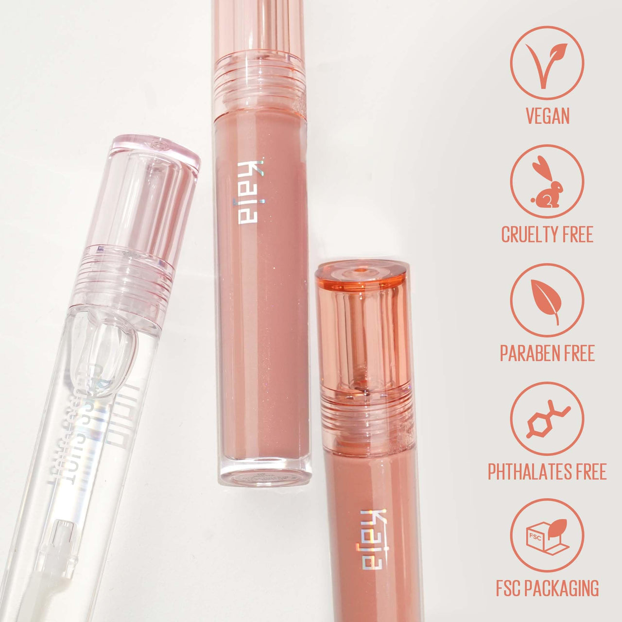 Kaja Lip Balm - Gloss Shot 01 Crystal Clear | High Shine, Non-Sticky, with Jojoba Oil, Sheer, Hydrating, Juicy, Plumper Looking, Non-irritating, Shea Butter, 0.14 FL Oz
