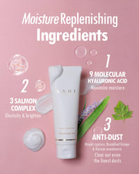Thumbnail for KAHI Cream Foaming Cleanser Face Wash | Hydrating Cream to Foam Cleanser for Oily Skin & Combination Face Care | Gentle Face Cleanser w/Collagen K Beauty Foaming Face Wash 2.70 fl oz