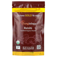 Thumbnail for California Gold Nutrition Fungiology®, Certified Organic Reishi Powder, 4.2 oz (120 g)