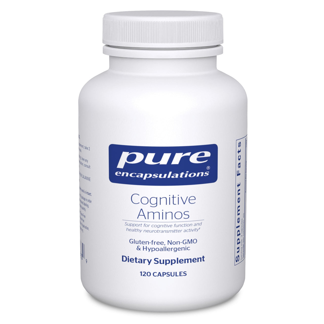Pure Encapsulations Cognitive Aminos | Hypoallergenic Supplement for Cognitive Function Support* | 120 Capsules