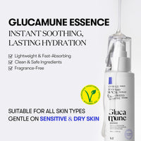 Thumbnail for VT COSMETICS Glucamune Essence, Hydrating Vegan Serum for Face, For Dry & Sensitive Skin, Hypoallergenic, Fragrance-Free, Beta-Glucan, Glucosamine,Korean Skincare (3.38 fl. oz.)