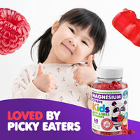 Thumbnail for DR. MORITZ Sugar-Free Calm Magnesium Gummies for Kids and Adults - Non-GMO Magnesium Citrate Gummies - Raspberry Flavor - 2-Pack (60 Count)