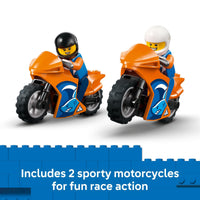 Thumbnail for LEGO City Motorcycle Transporter Building Toy for Boys & Girls - Pretend Play Set for Preschool Kids, Ages 4+ - Flatbed Truck Toy W/2 Toy Motorcycles & 2 Minifigures - Gift Idea for Birthdays - 60491