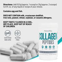 Thumbnail for NaturesPlus Collagen Peptides - 0.65 lbs Powder, Pack of 2 - Hair, Skin, Nail & Joint Health, Immune System Support - Non-GMO, Gluten Free - Up to 56 Total Servings