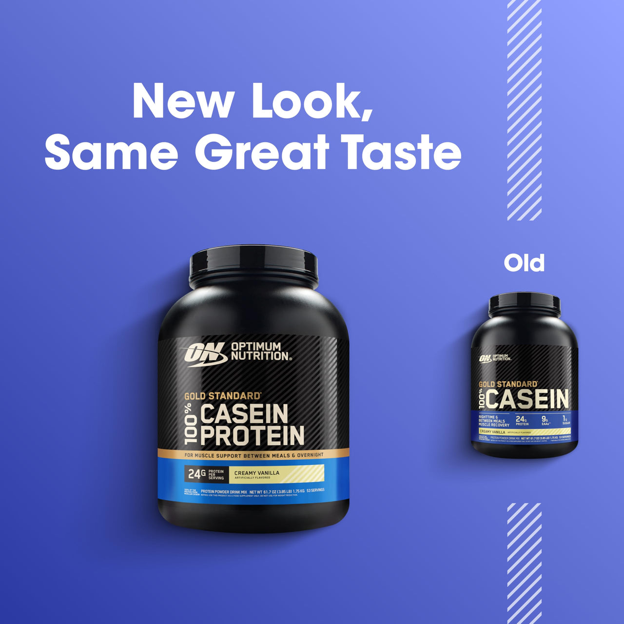 Optimum Nutrition Gold Standard 100% Micellar Casein Protein Powder, Slow Digesting, Helps Keep You Full, Overnight Muscle Recovery, Creamy Vanilla, 4 Pound (Packaging May Vary)