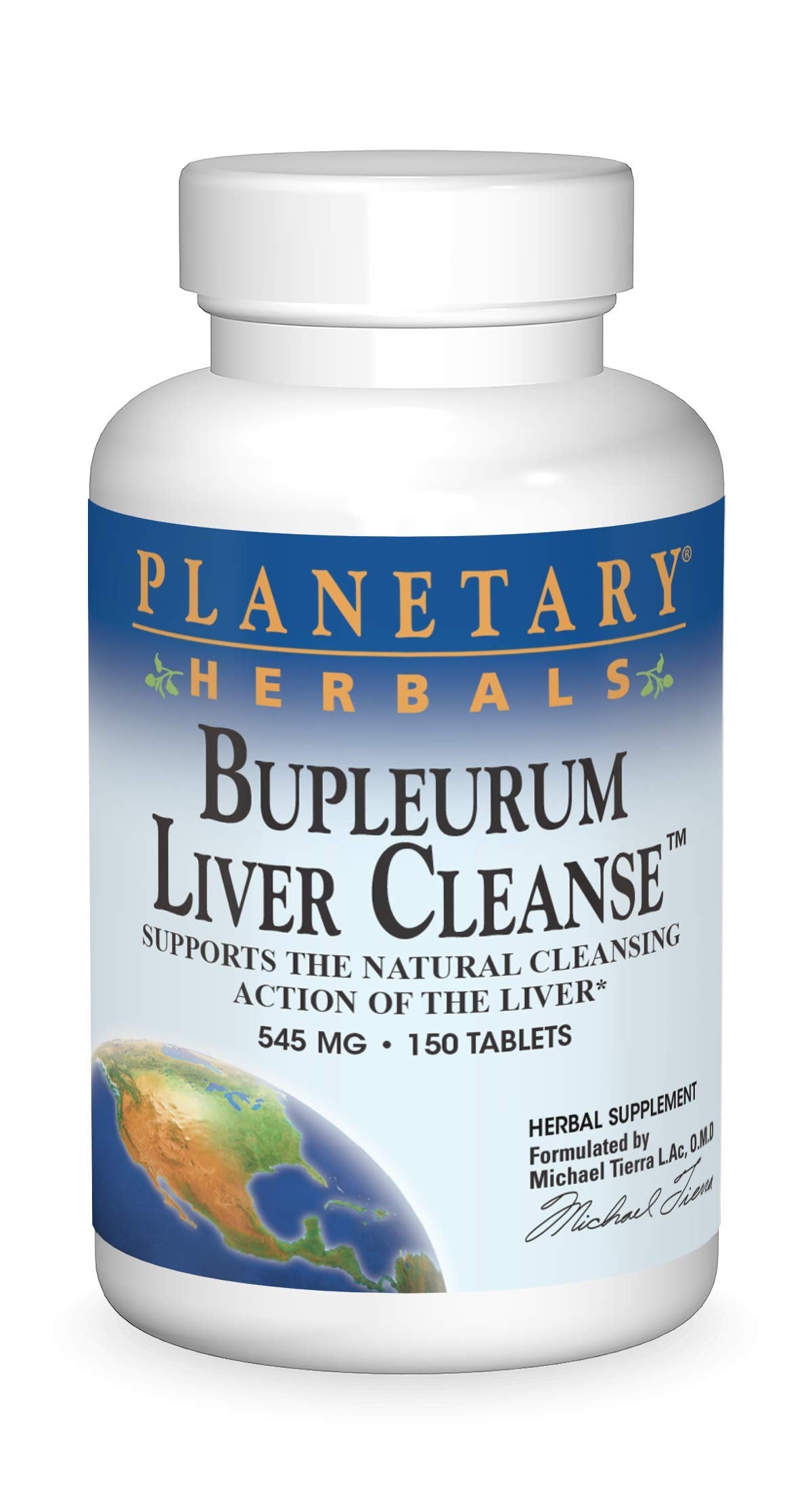 Planetary Herbals Bupleurum Liver Cleanse, Supports The Natural Cleansing Action of The Liver*, 545 mg - 150 Tablets