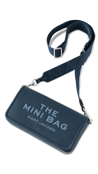 Marc Jacobs Womens The Leather Mini Bag Blue Sea One Size