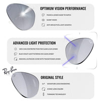 Thumbnail for Ray-Ban RB4098 Jackie Ohh II Butterfly Shape Sunglasses With Eyewear Kit Bundle - High Bridge Fit - Ideal Formal and Casual Eyewear - Beach Sunglasses
