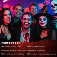 Thumbnail for BOBISUKA 5PCS Halloween Fake Blood Kit – Dripping Fresh Blood, Dark Spray Blood, Coagulated Gel, Cleansing Soap, Stipple Sponge – Realistic Washable SFX Makeup for Zombie, Vampire Monster & Cosplay