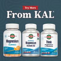 Thumbnail for KAL Magnesium Glycinate Capsules, Fully Chelated Magnesium Bisglycinate, High Absorption Magnesium Supplement, Healthy Bones, Muscle, Relaxation and Stress Support, Non-GMO 160 count
