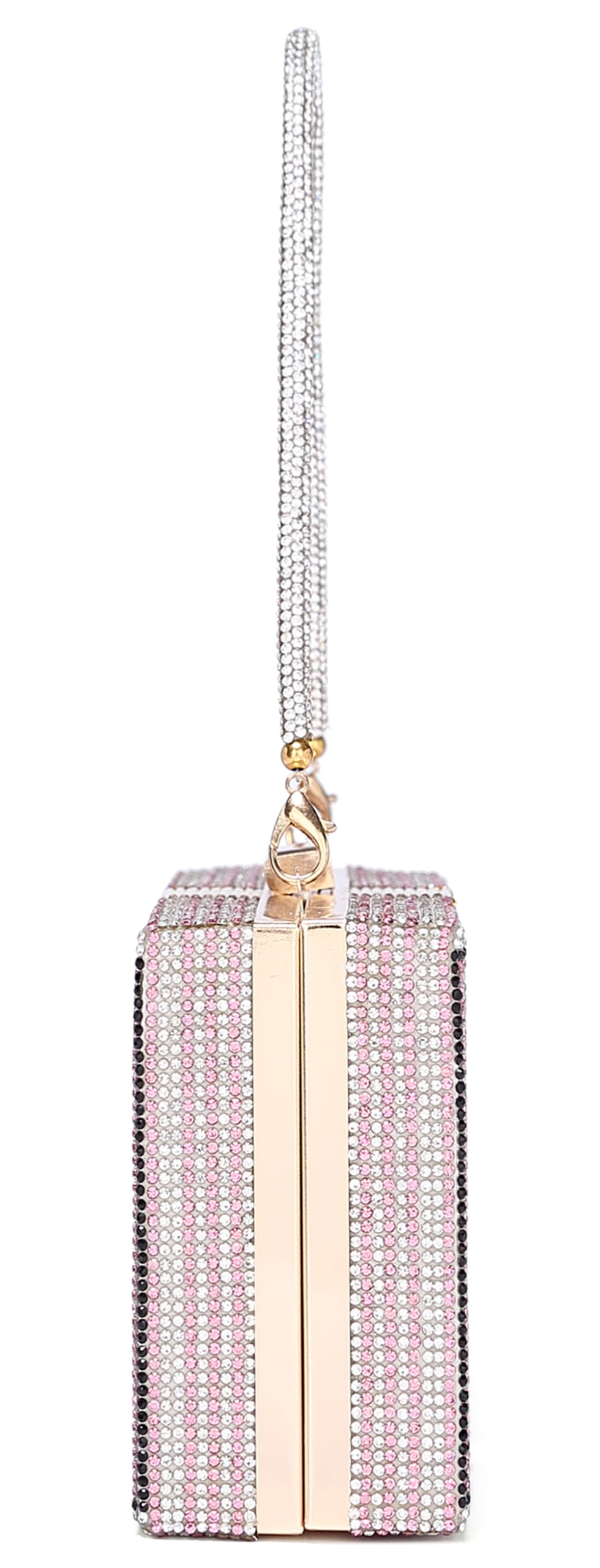 Covelin Dollar Clutch Purse for Women from, Rhinestone Evening Handbag Money Bag Pink