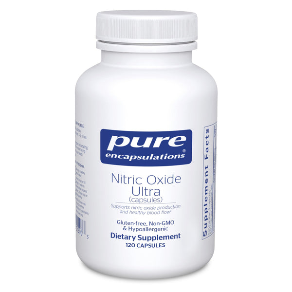 Pure Encapsulations Nitric Oxide Ultra (Capsules) - Supplement Supports Nitric Oxide Production, Healthy Blood Flow & Vascular Health* - with L-Citrulline & CranLoad Cranberry Extract - 120 Capsules