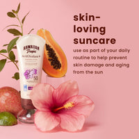Thumbnail for Hawaiian Tropic Skin Defense Sunscreen Lotion SPF 50 | SPF 50 Sunscreen with Green Tea Extract, Sunblock Lotion, Oxybenzone-Free, 6oz each Twin Pack