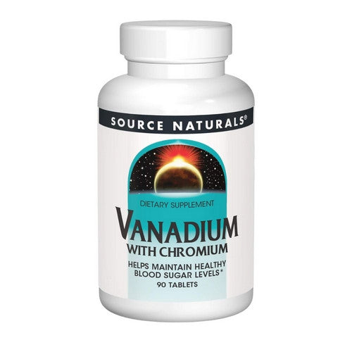 Source Naturals Vanadium W/chromium 90 Tabs