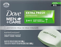 Thumbnail for Image 1 of Default Title for the product DOVE MEN + CARE 3 in 1 Bar Cleanser for Body, Face, and Shaving 3.75 Ounce (Pack of 72)