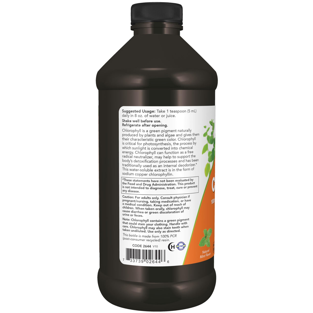 NOW Foods Supplements, Liquid Chlorophyll, Super Concentrated, Internal Deodorizer*,Boost Energy, Mint Flavor, 16-Ounce