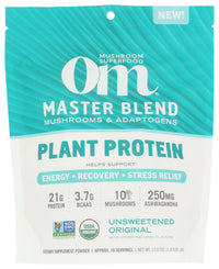 Thumbnail for Om Mushroom Superfood, Protein Master Blend Original Unsweetened Organic, 17.07 Ounce