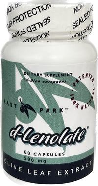 Thumbnail for East Park Olive Leaf Extract (OLE) Super Strength d-Lenolate 500mg | 18% or More Oleuropein Immune System Booster | 60 Vegetarian Capsules (Non-GMO)