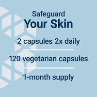 Thumbnail for Life Extension Shade Factor, Safeguard Your Skin from The Inside Out, Gluten-Free, Non-GMO, Vegetarian, 120 Capsules