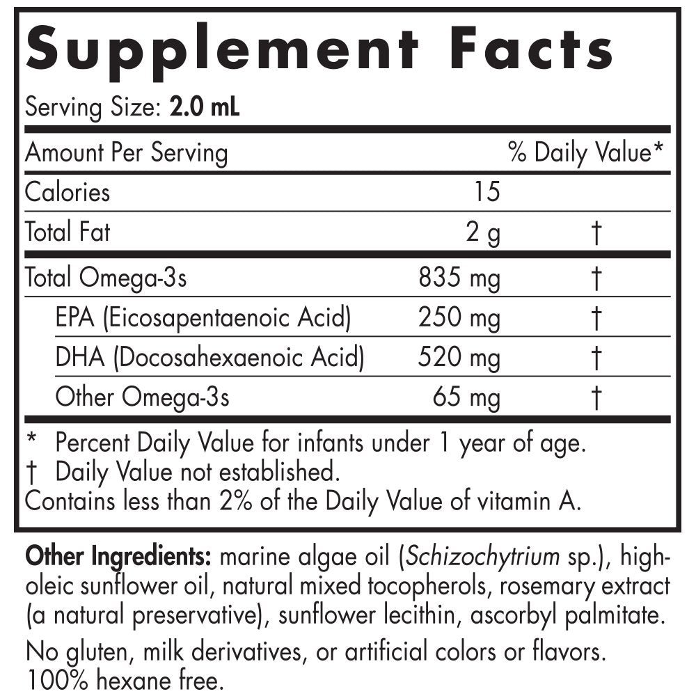 Nordic Naturals - Baby's DHA Vegetarian, Supports Brain and Visual Development, 1 Ounce