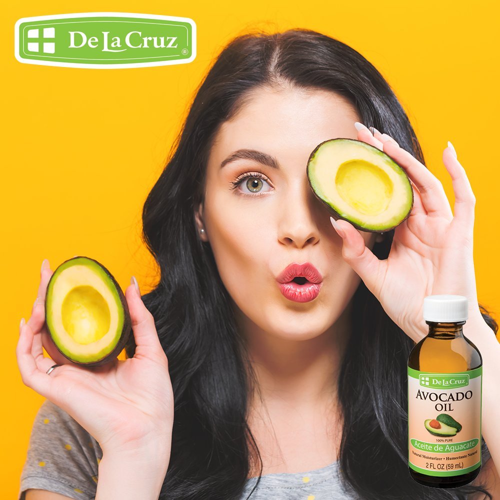 De La Cruz - Avocado Oil, Argan Oil and Jojoba Oil Bundle - 100% Pure and Natural Oils for Hair and Skin - 3 Bottles - 2 Fl OZ Each