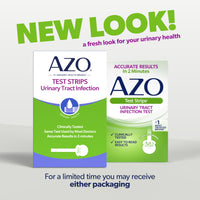Thumbnail for AZO Urinary Tract Infection (UTI) Test Strips, Accurate Results in 2 Minutes, Clinically Tested, Easy to Read Results, Clean Grip Handle, #1 Most Trusted Brand, 3 Count