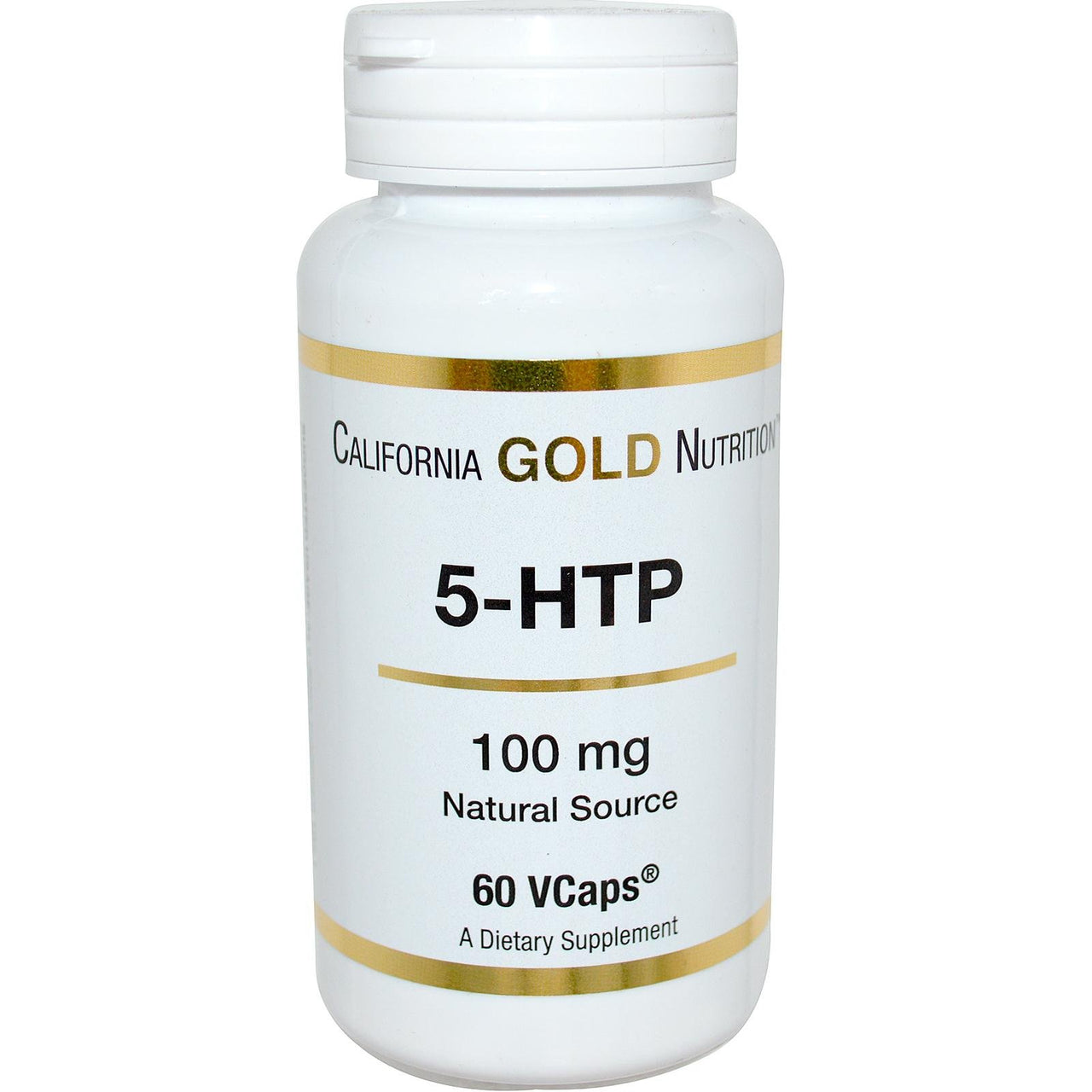 California Gold Nutrition, 5-HTP, 100 mg, 60 VCaps