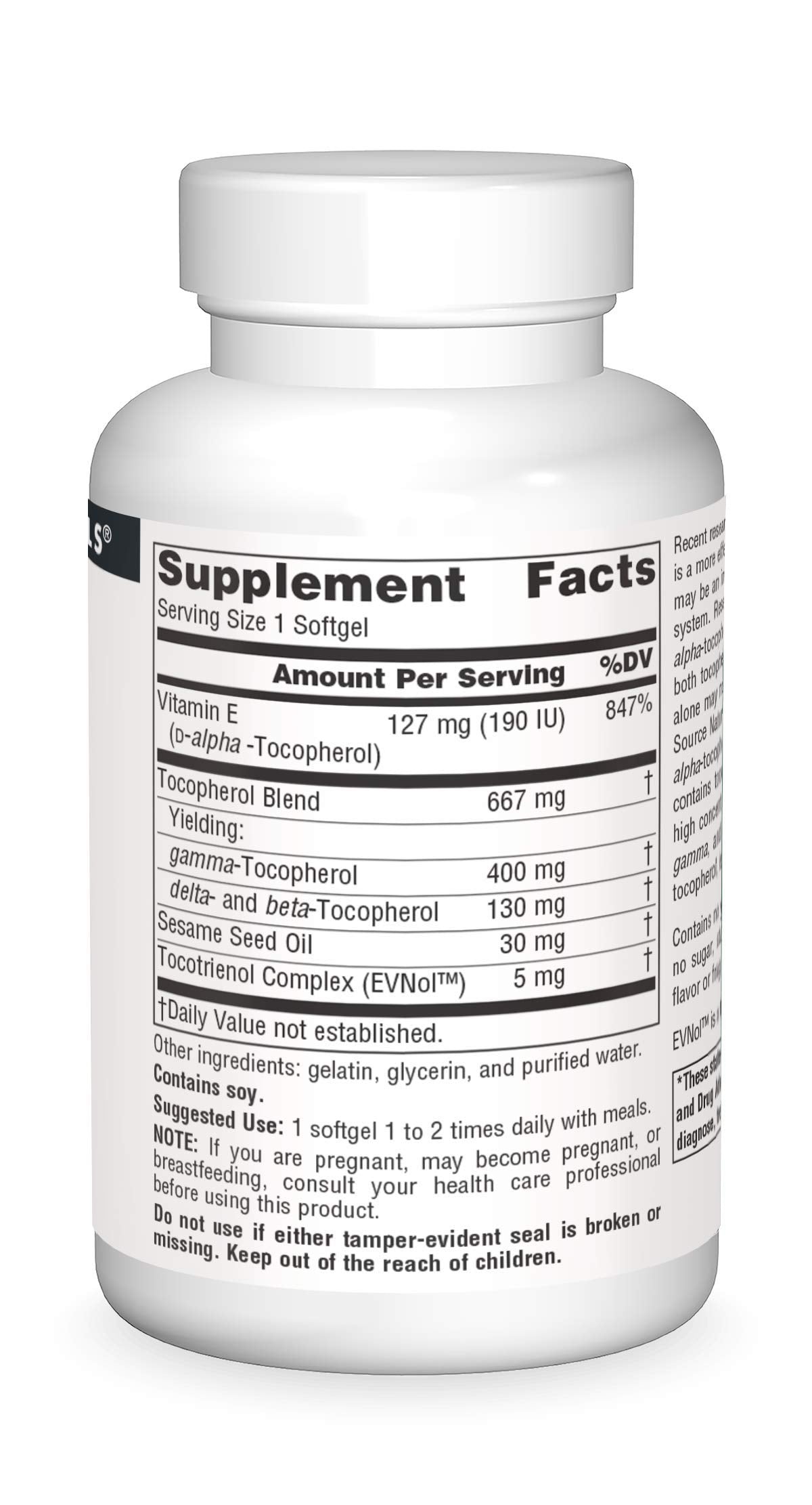 Source Naturals Gamma E 400-60 Softgels