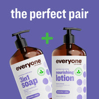 Thumbnail for Everyone 3-in-1 Soap, Body Wash, Bubble Bath, Shampoo, 32 Ounce (Pack of 2), Lavender and Aloe, made with Essential Oils for Men and Women