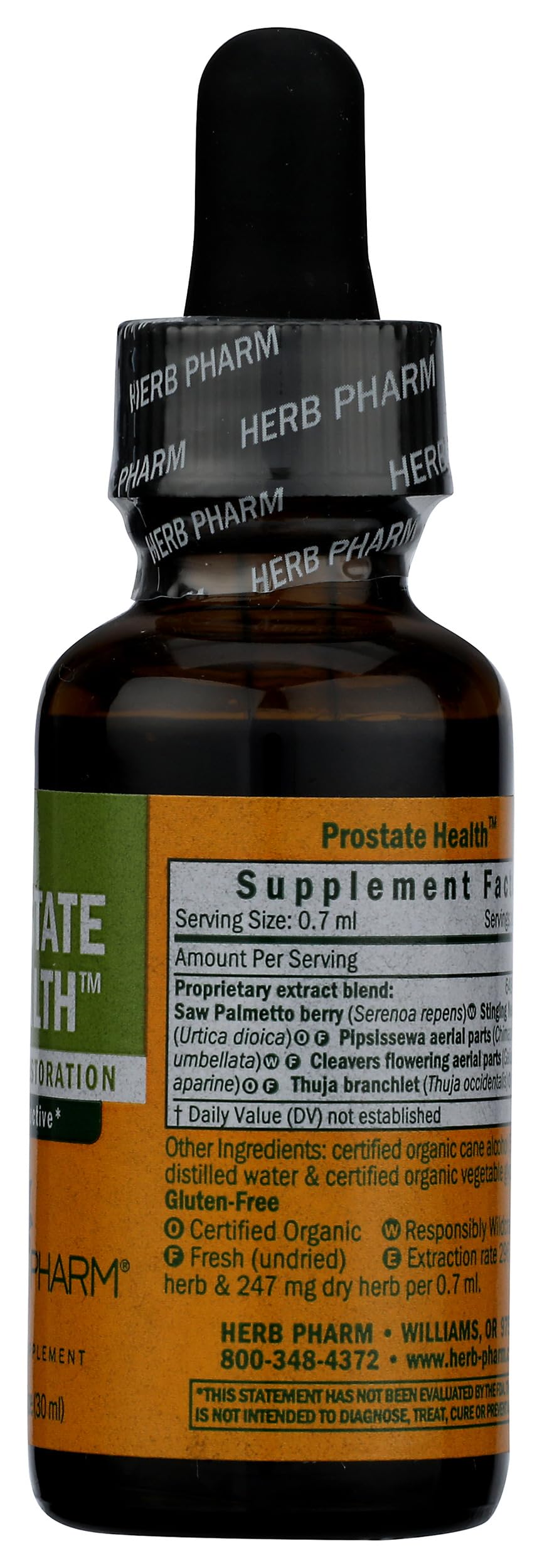 Herb Pharm Prostate Health Liquid Herbal Formula with Saw Palmetto Liquid Extract - 1 Ounce