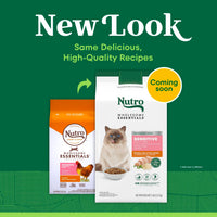 Thumbnail for Nutro Wholesome Essentials Natural Dry Cat Food Sensitive Stomach, Chicken, Rice & Peas Recipe Cat Kibble, 5 lb. Bag