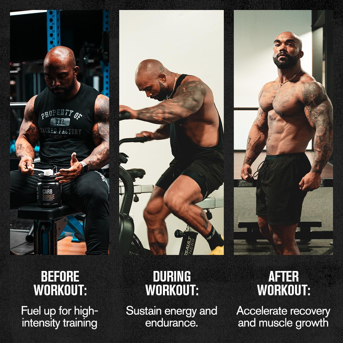 Jacked Factory Carb Surge - Premium Carbohydrate Powder with Carb10 Pea Starch & Cluster Dextrin for Fast-Acting Intra Workout Carbs & Increased Energy - 30 Servings, Unflavored