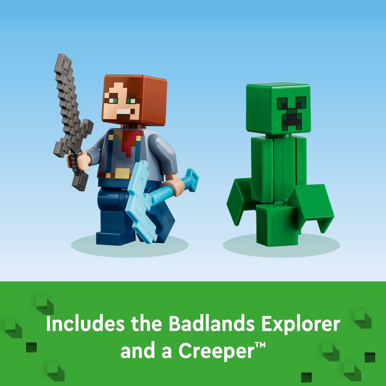 LEGO Minecraft The Badlands Mineshaft - Building Toys for Boys & Girls, Ages 8+ - Video Game Toy for Kids - W/Minecraft Minifigures - Gift for Birthdays - 21263