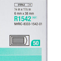 Thumbnail for 3M™ Steri-Strip™ Reinforced Adhesive Skin Closures, R1542, 1/4 in x 1-1/2 in, 50 Bag/Carton, 4 Carton/Case