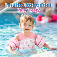 Thumbnail for Heysplash Swim Vest for Kids, Toddler Pool Floaties Fit 22-70 Lbs,Swimming Vest with Adjustable Strap, Swim Jacket Water Wing Arm Float, Puddle Beach Boat Jumper Float Device Girl Age 2-7,Pink Whale