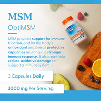 Thumbnail for Doctor's Best MSM Supplement Capsules for Men & Women - Supports Hair, Skin, Nails, Joint Health & Mobility, 3000 mg Per Serving, Delivers Beneficial Sulfur w/OptiMSM, Gluten Free, Non GMO - 180 Caps