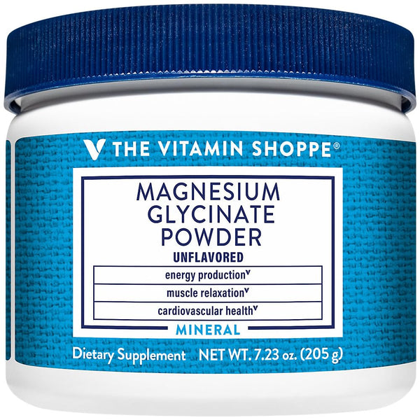 The Vitamin Shoppe Magnesium Glycinate - Muscle Relaxation, Bone Health & Calm Support, Gentle on Stomach