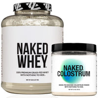 Thumbnail for NAKED Colostrum + Whey Protein Bundle – Grass-Fed Bovine Colostrum & 100% Grass-Fed Whey - Gut, Immunity, Muscle Growth & Recovery Support